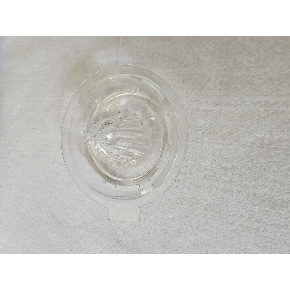 Vintage Clear Glass Lemon Orange Lime Citrus Juicer Squeezer Reamer Kitchenware*